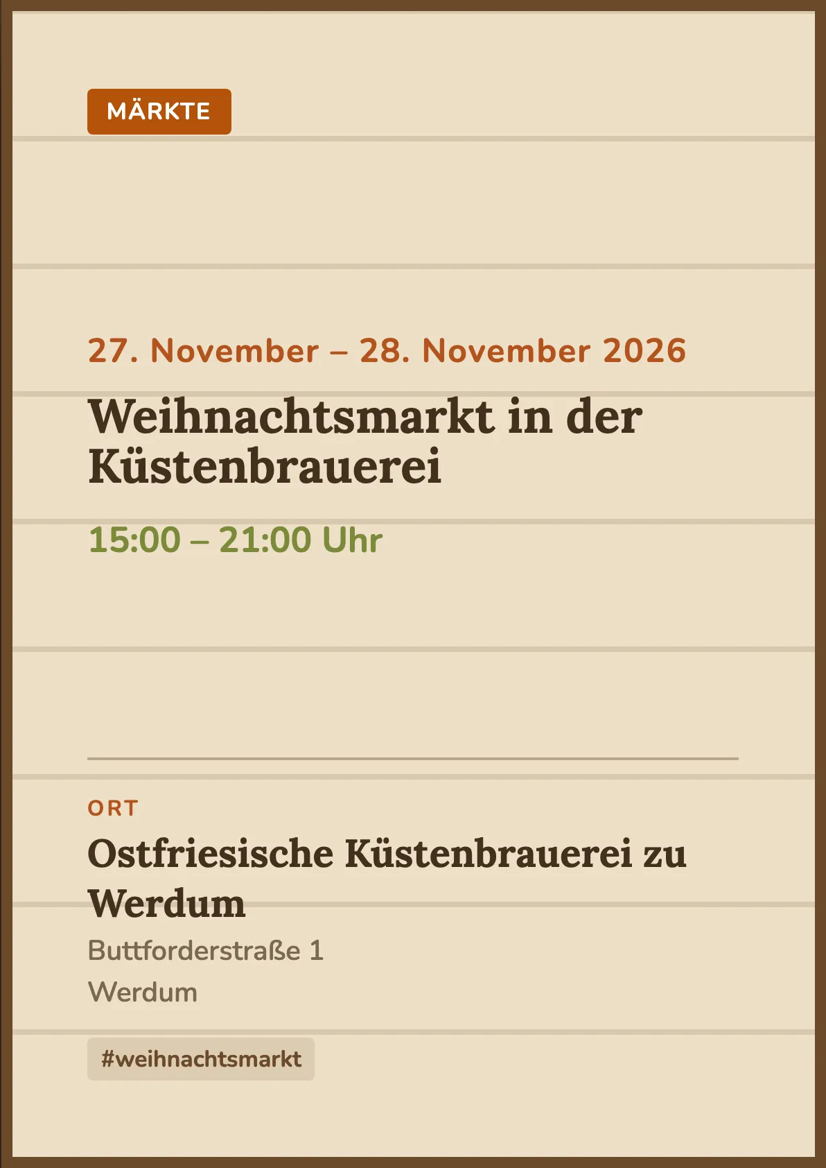 Veranstaltungsflyer