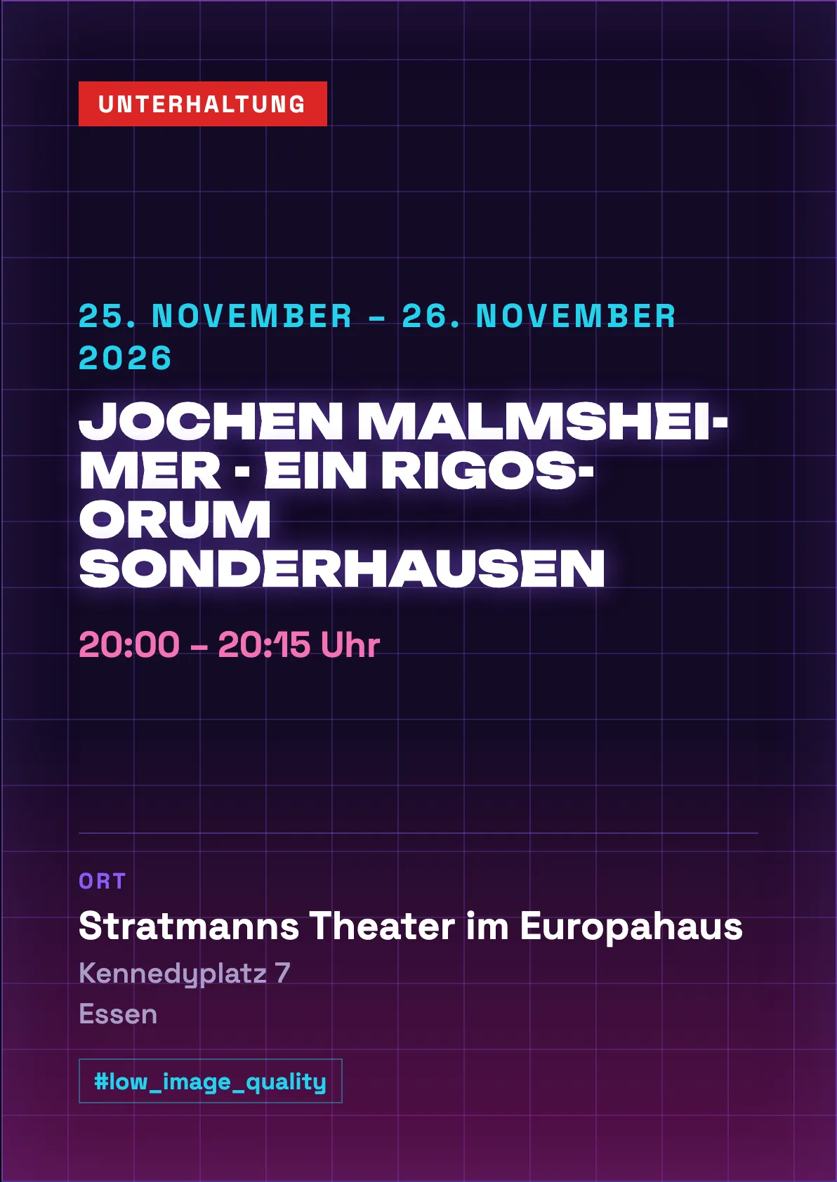 Veranstaltungsflyer