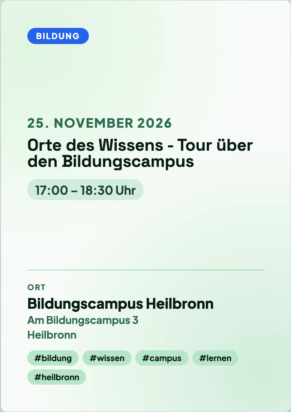 Veranstaltungsflyer