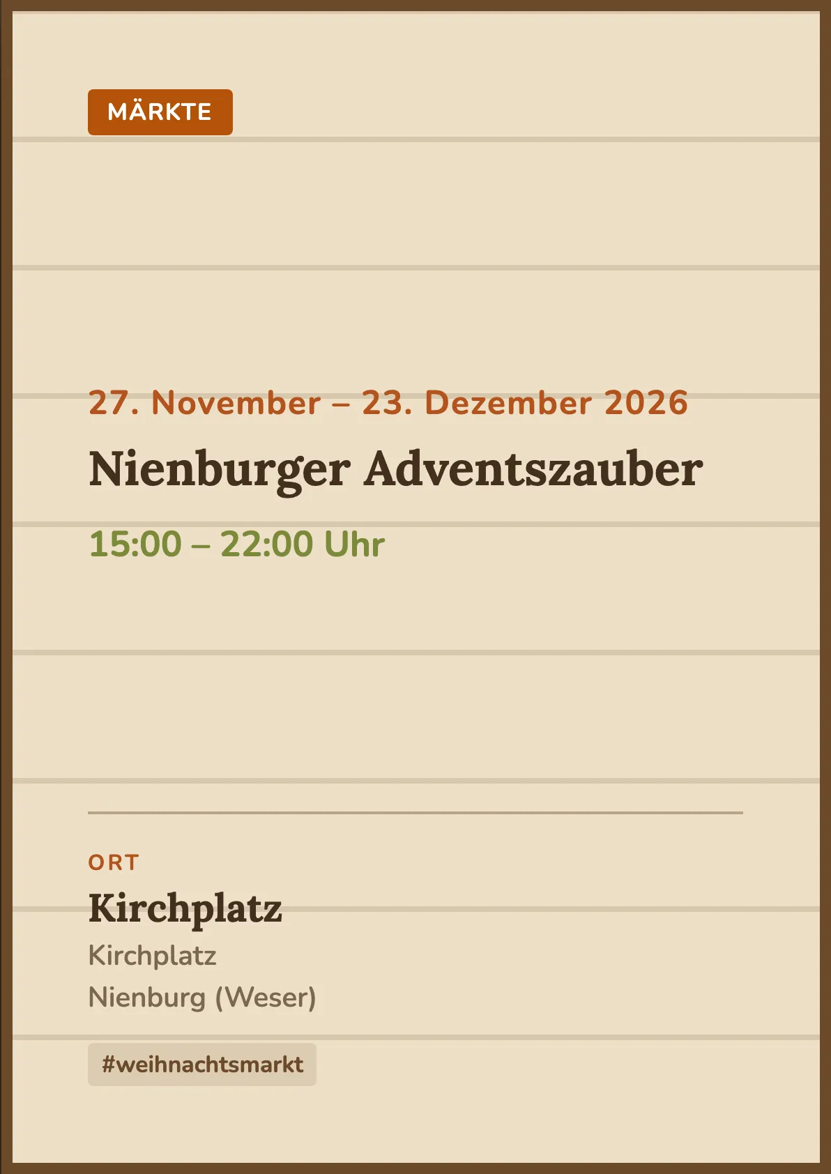 Veranstaltungsflyer