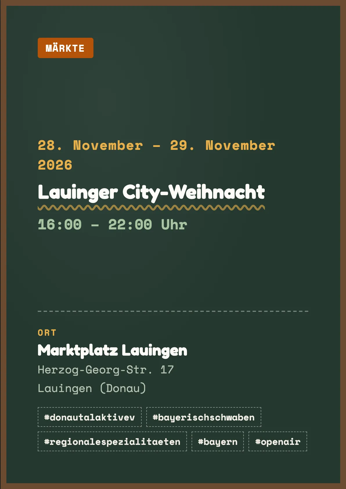 Veranstaltungsflyer