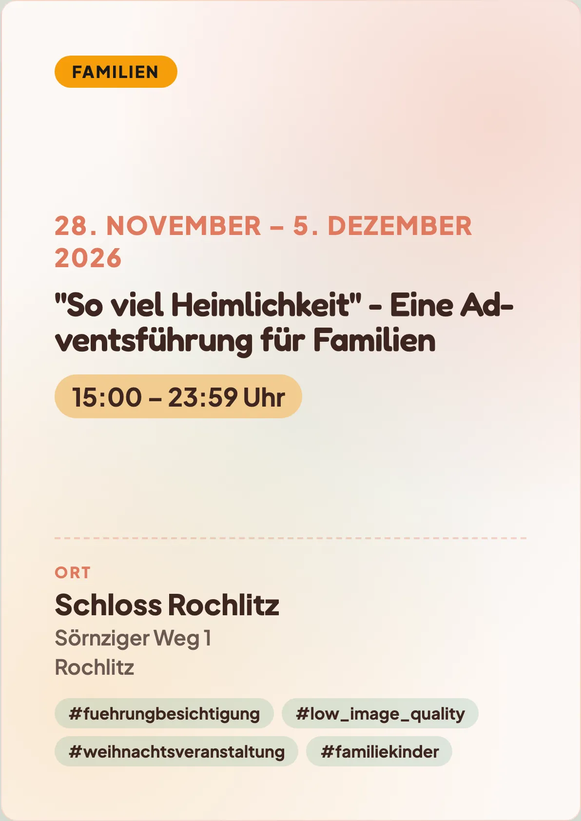 Veranstaltungsflyer