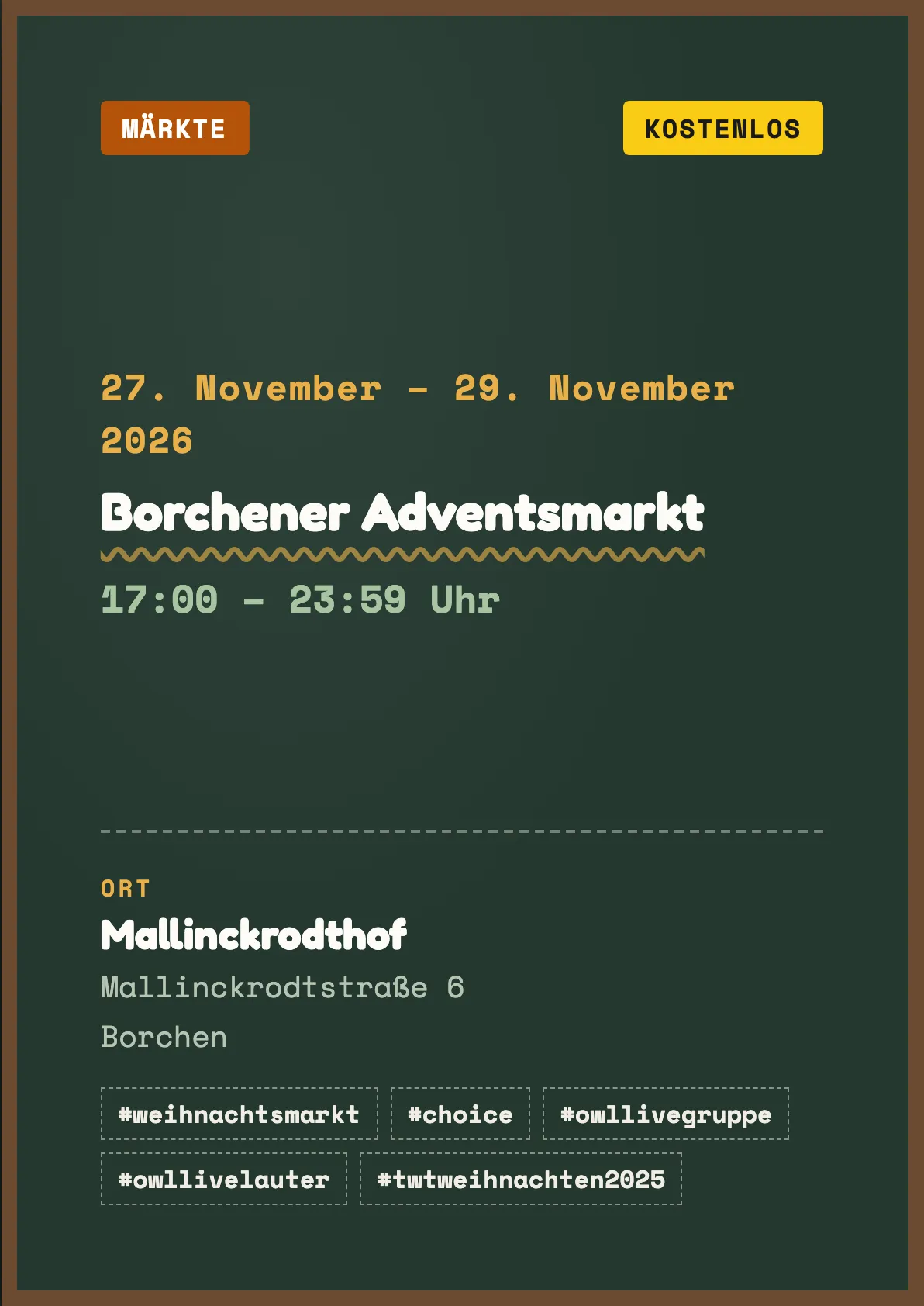 Veranstaltungsflyer