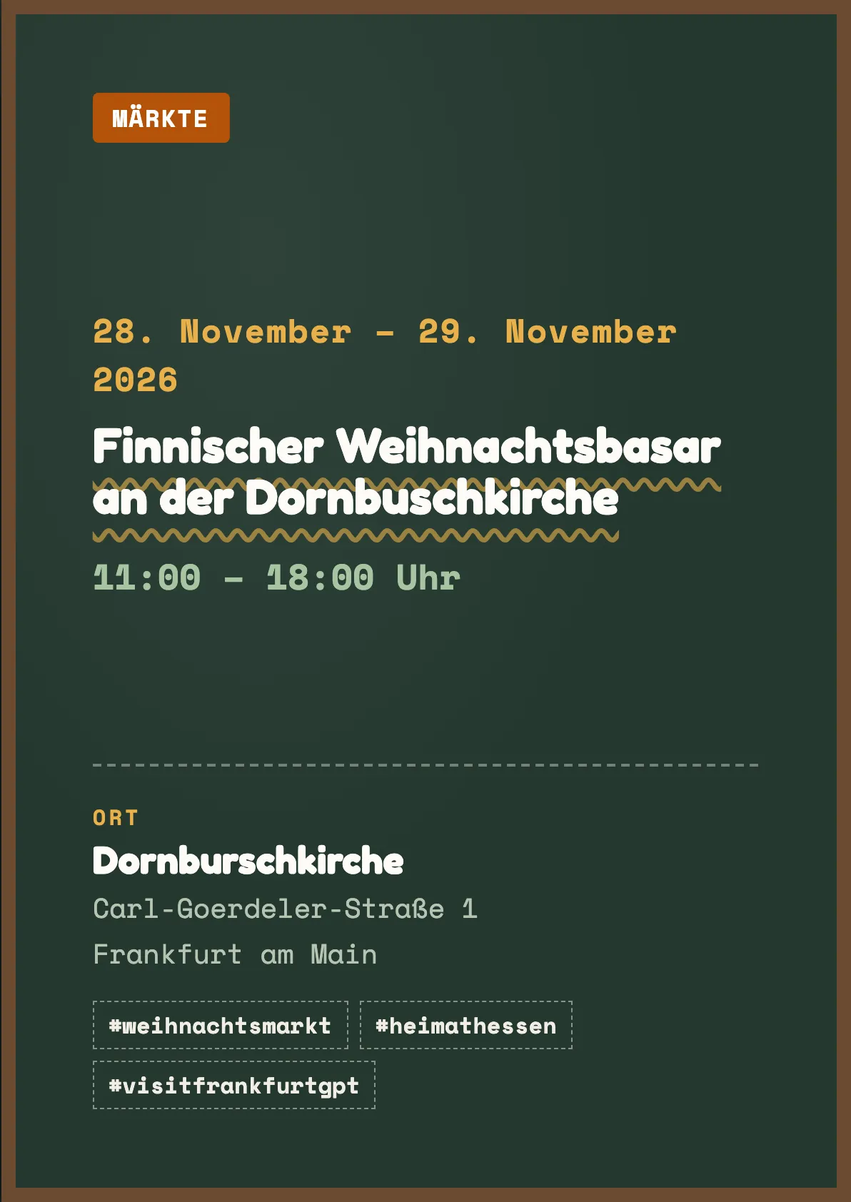 Veranstaltungsflyer
