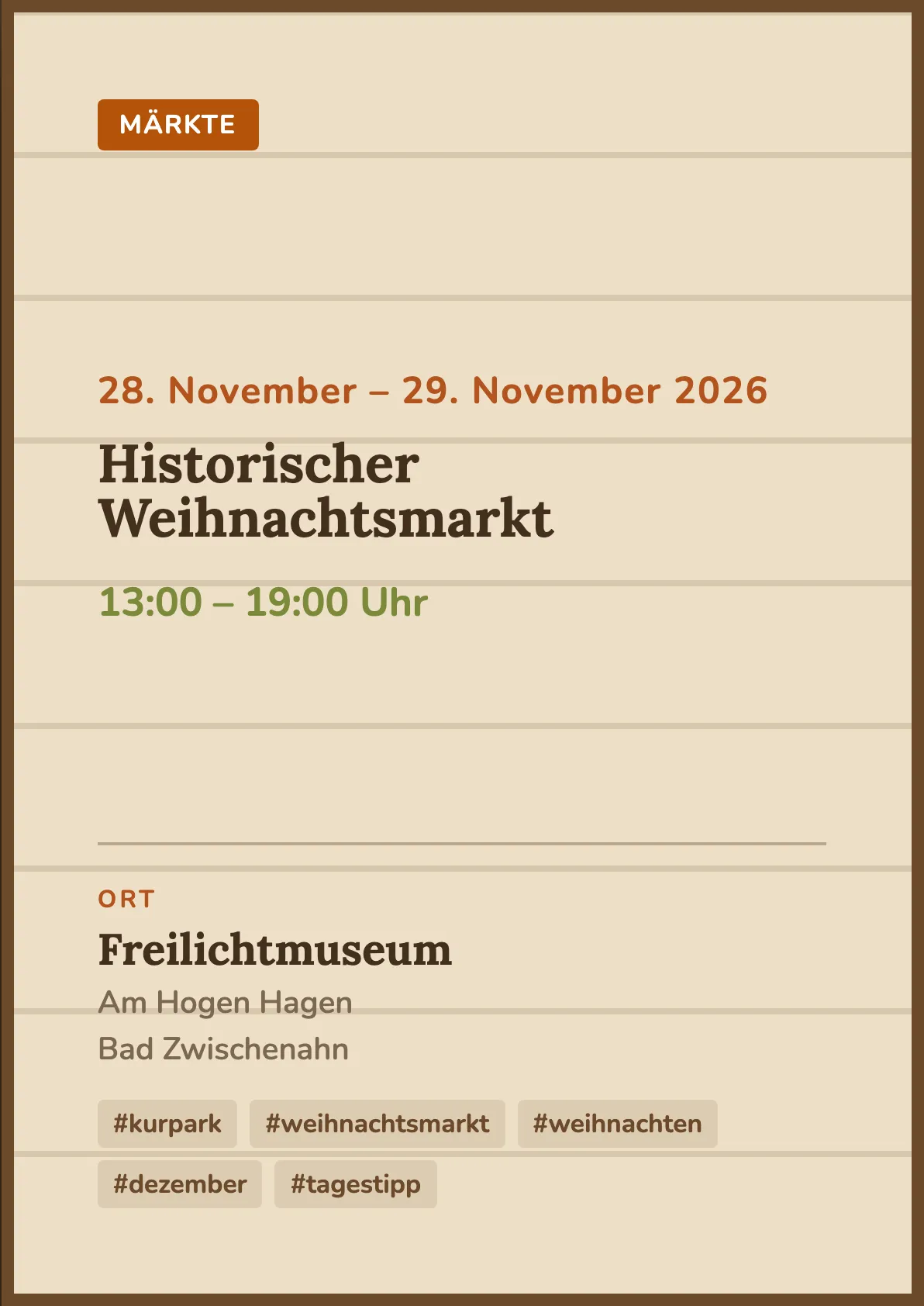 Veranstaltungsflyer