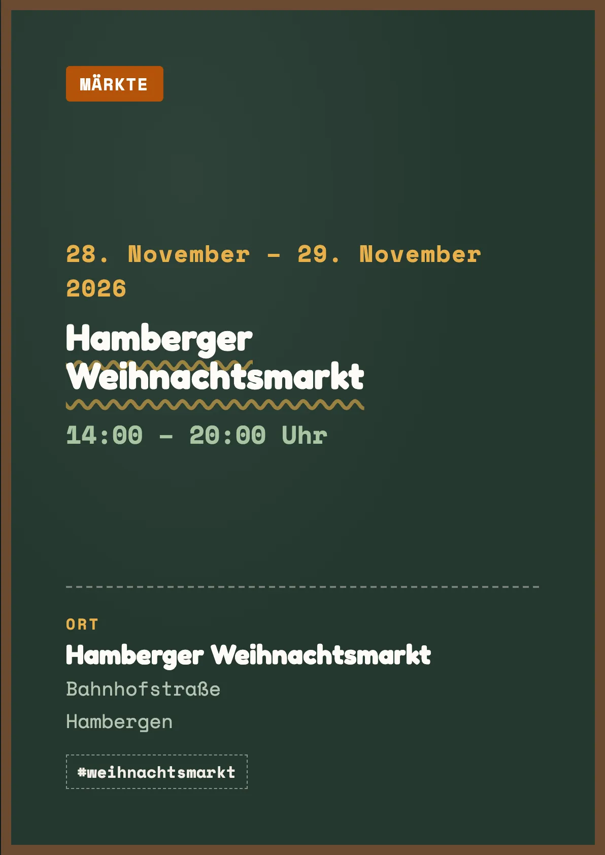 Veranstaltungsflyer