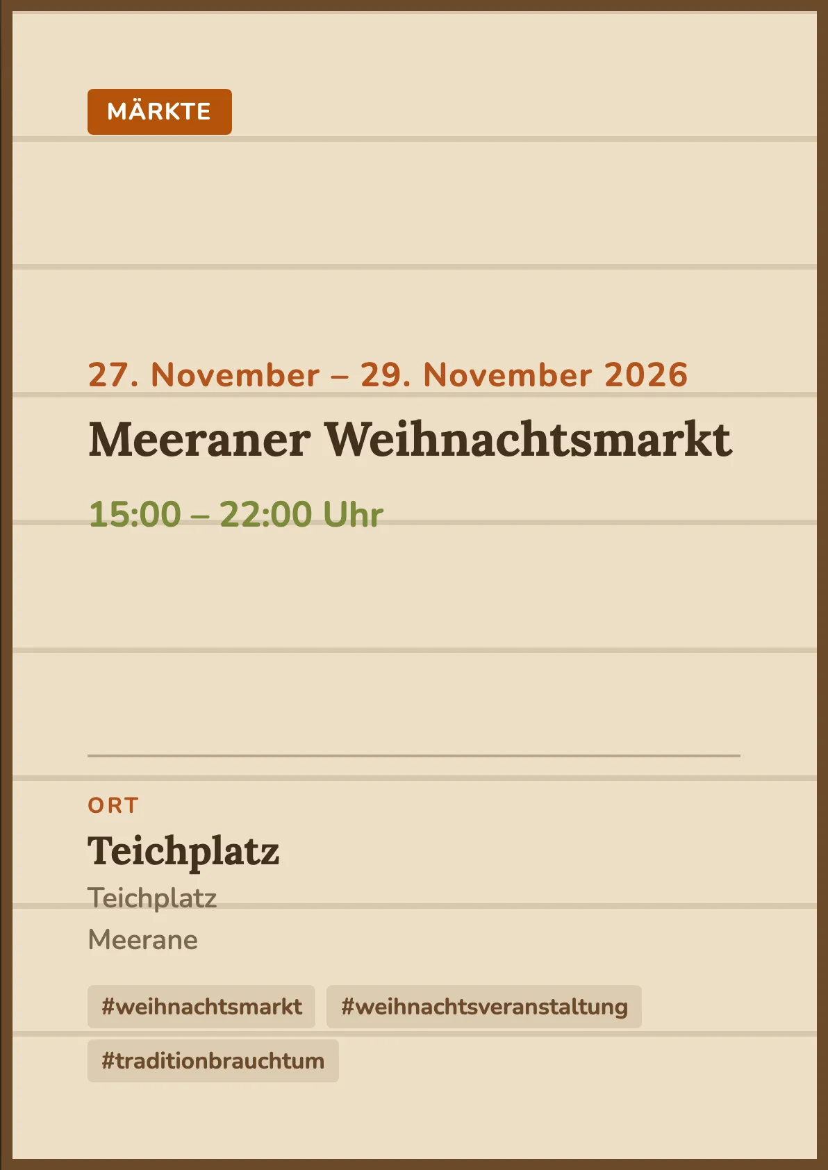 Veranstaltungsflyer