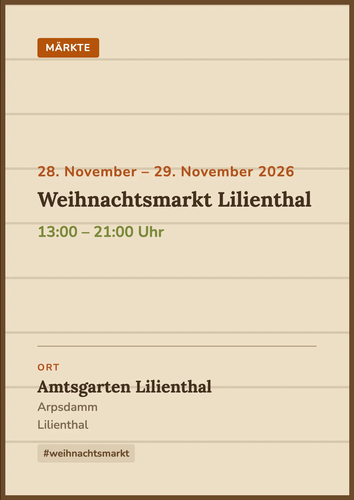 Veranstaltungsflyer