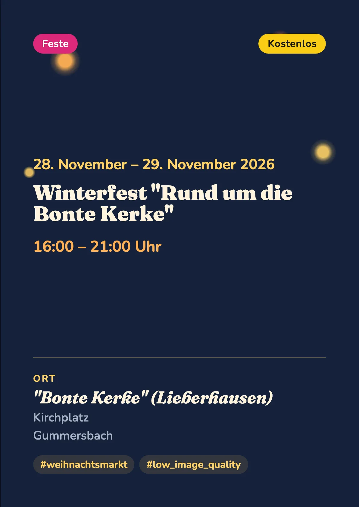 Veranstaltungsflyer