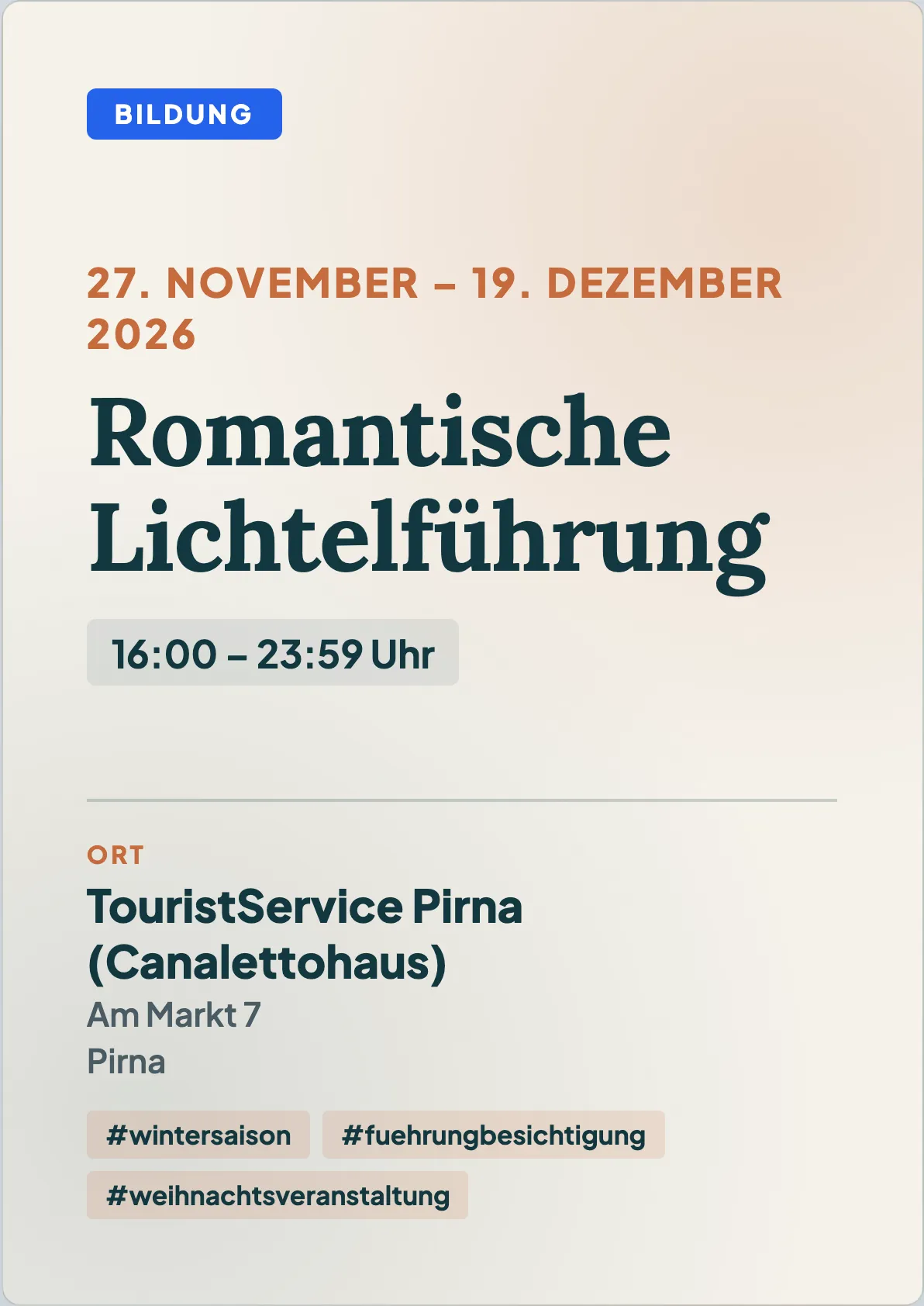Veranstaltungsflyer