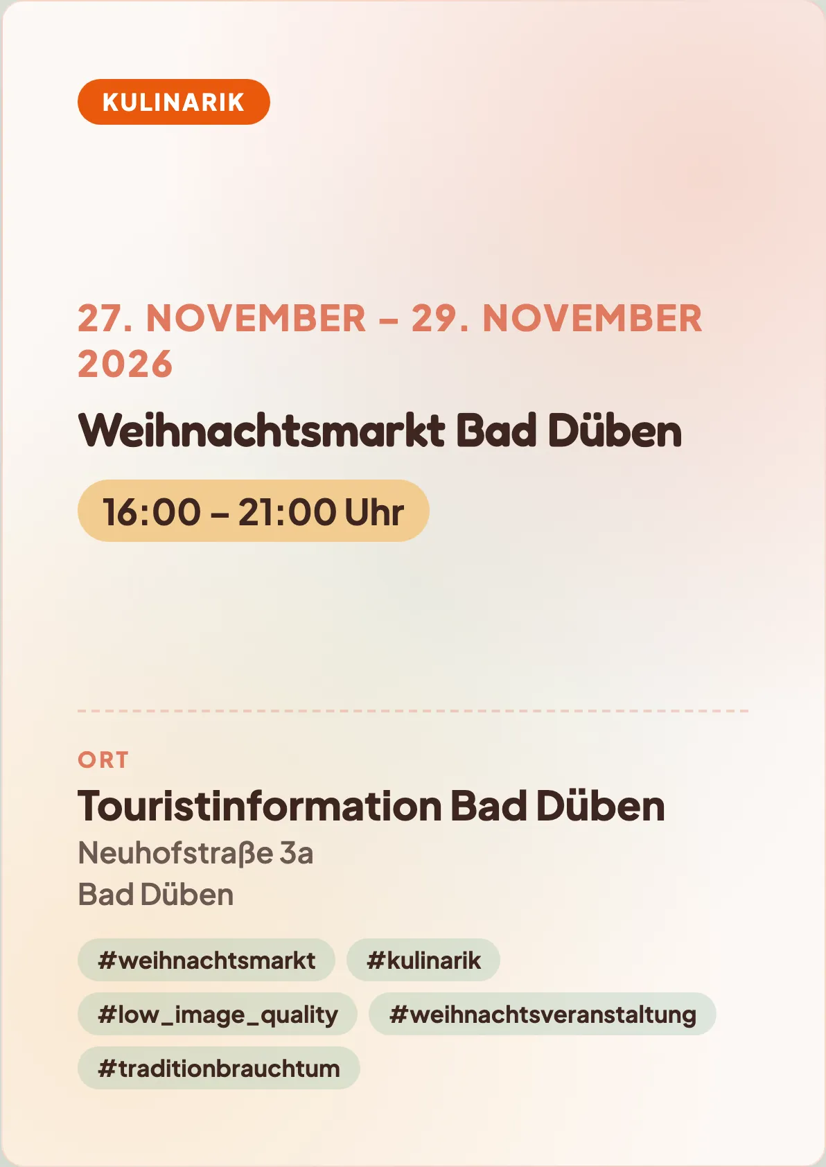 Veranstaltungsflyer
