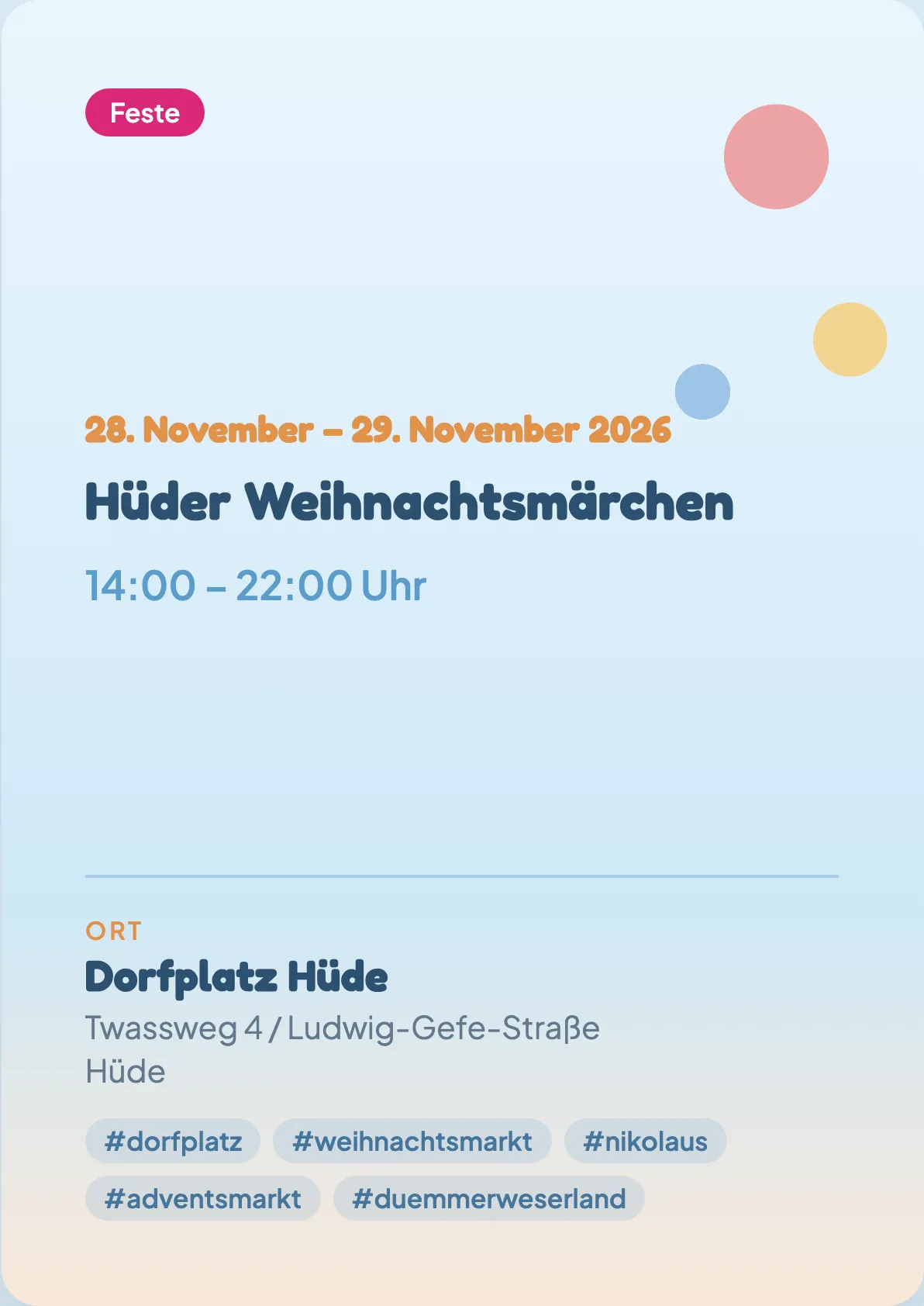 Veranstaltungsflyer