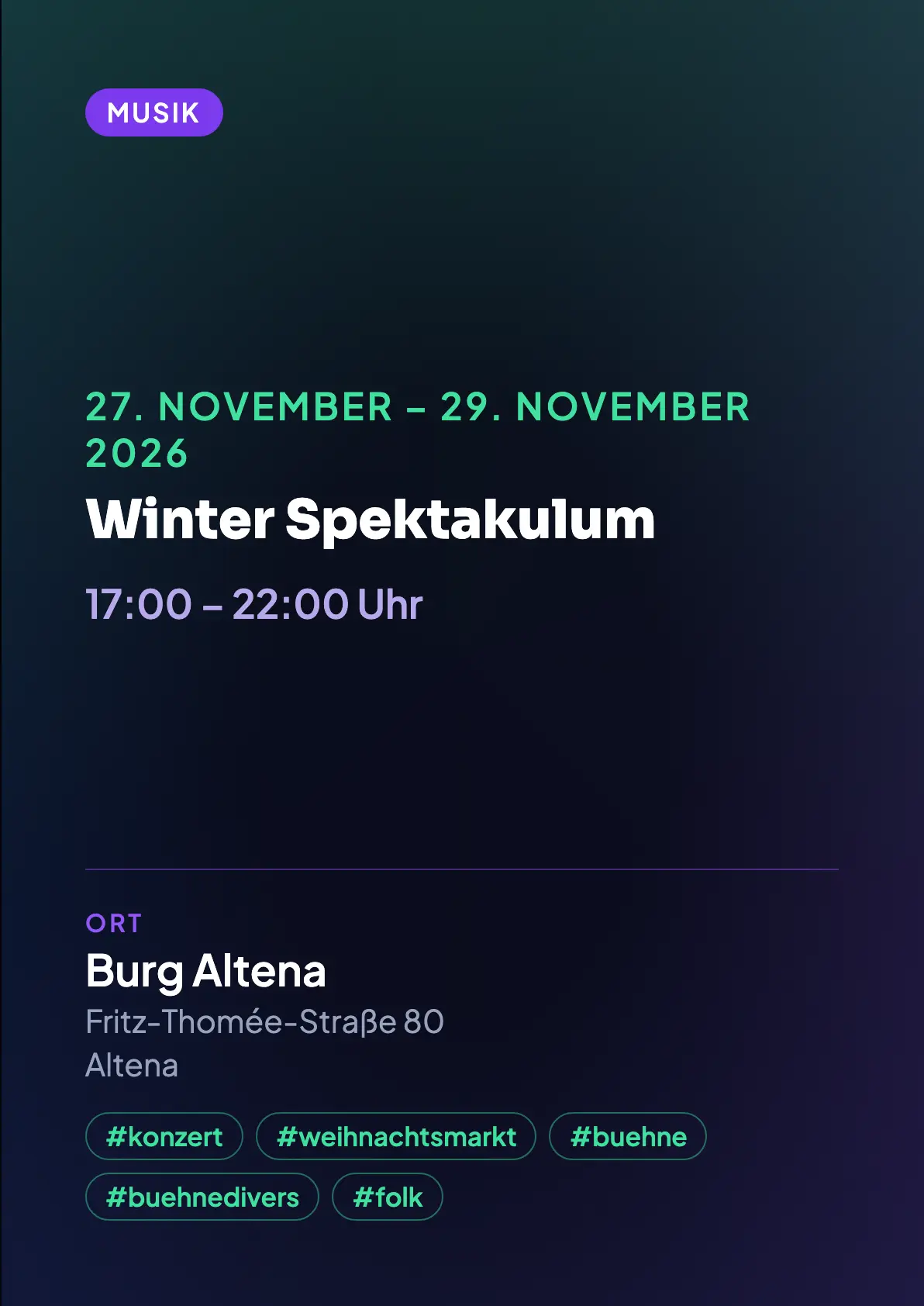 Veranstaltungsflyer