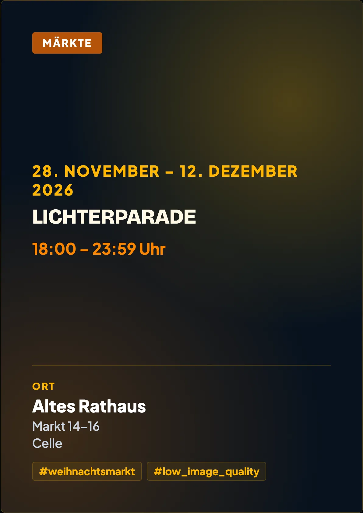 Veranstaltungsflyer