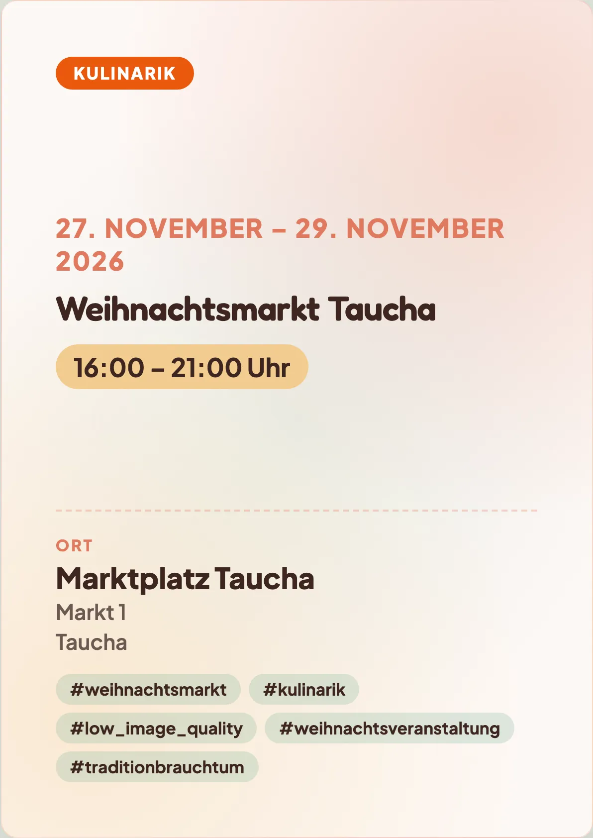 Veranstaltungsflyer