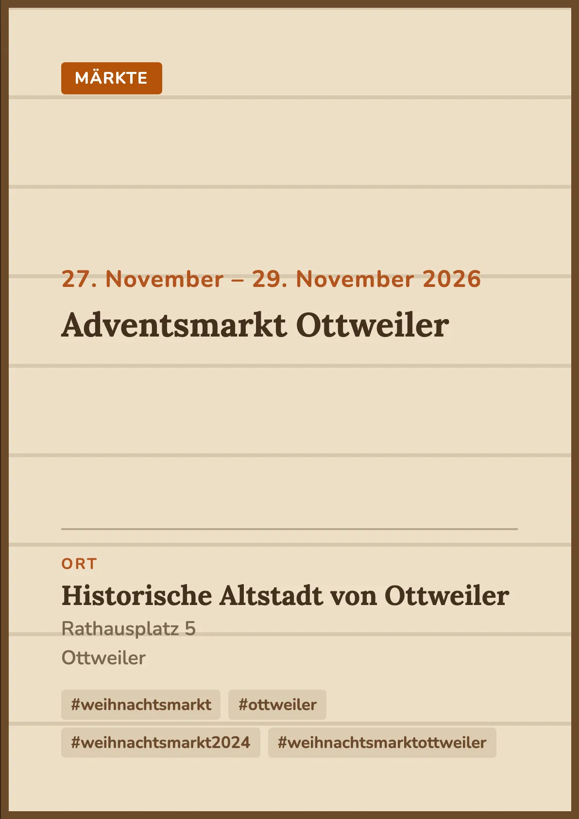 Veranstaltungsflyer