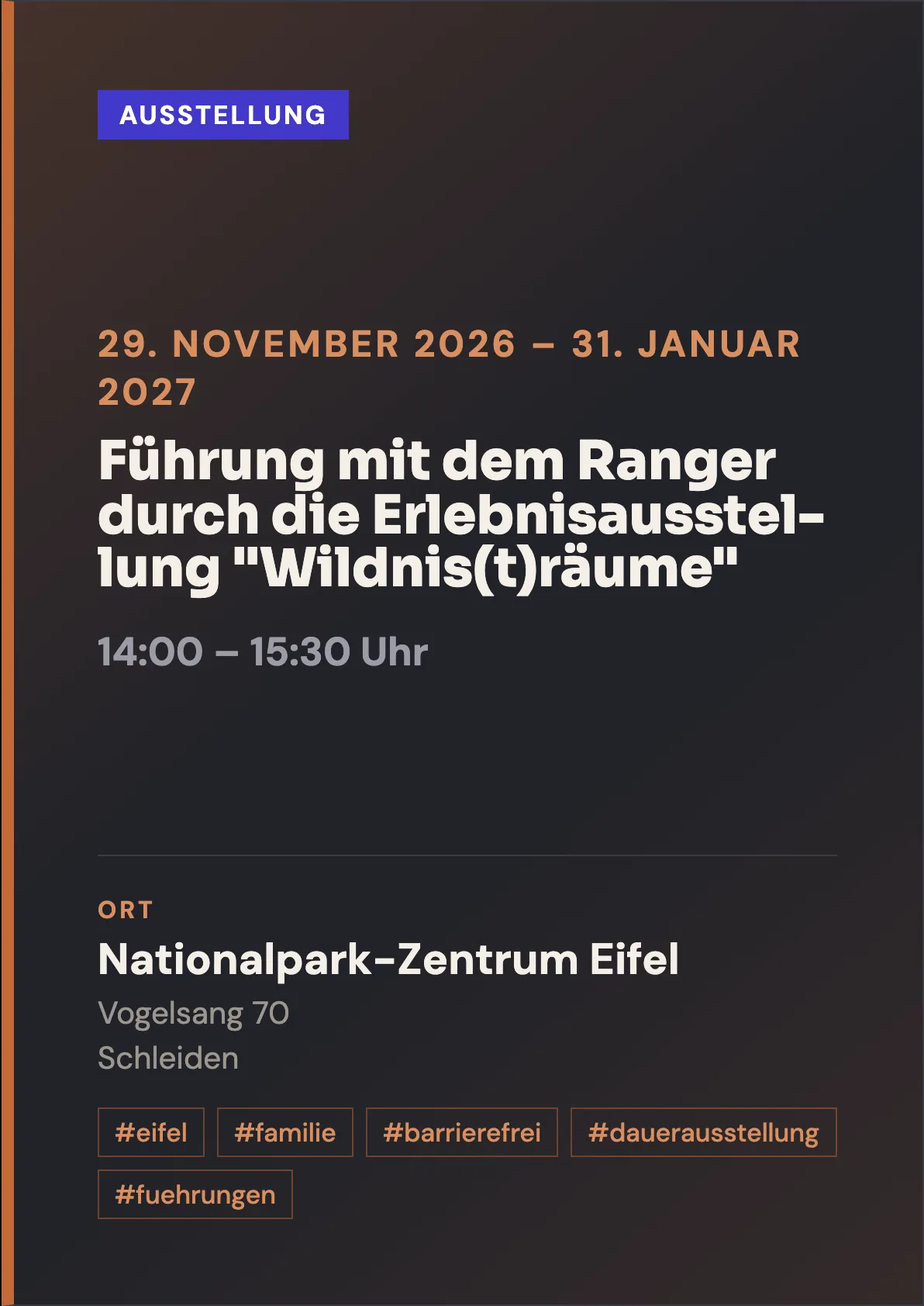Veranstaltungsflyer
