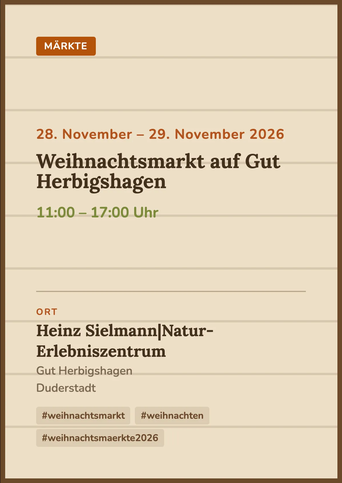 Veranstaltungsflyer