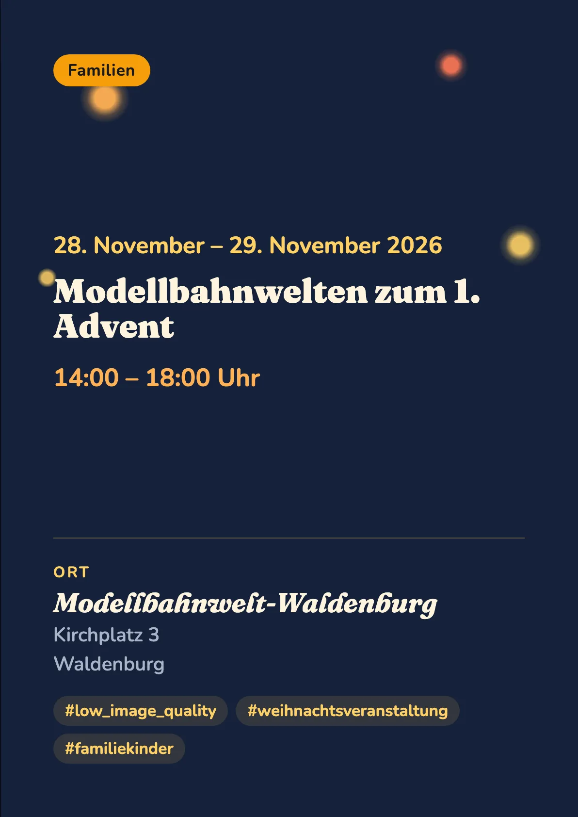 Veranstaltungsflyer
