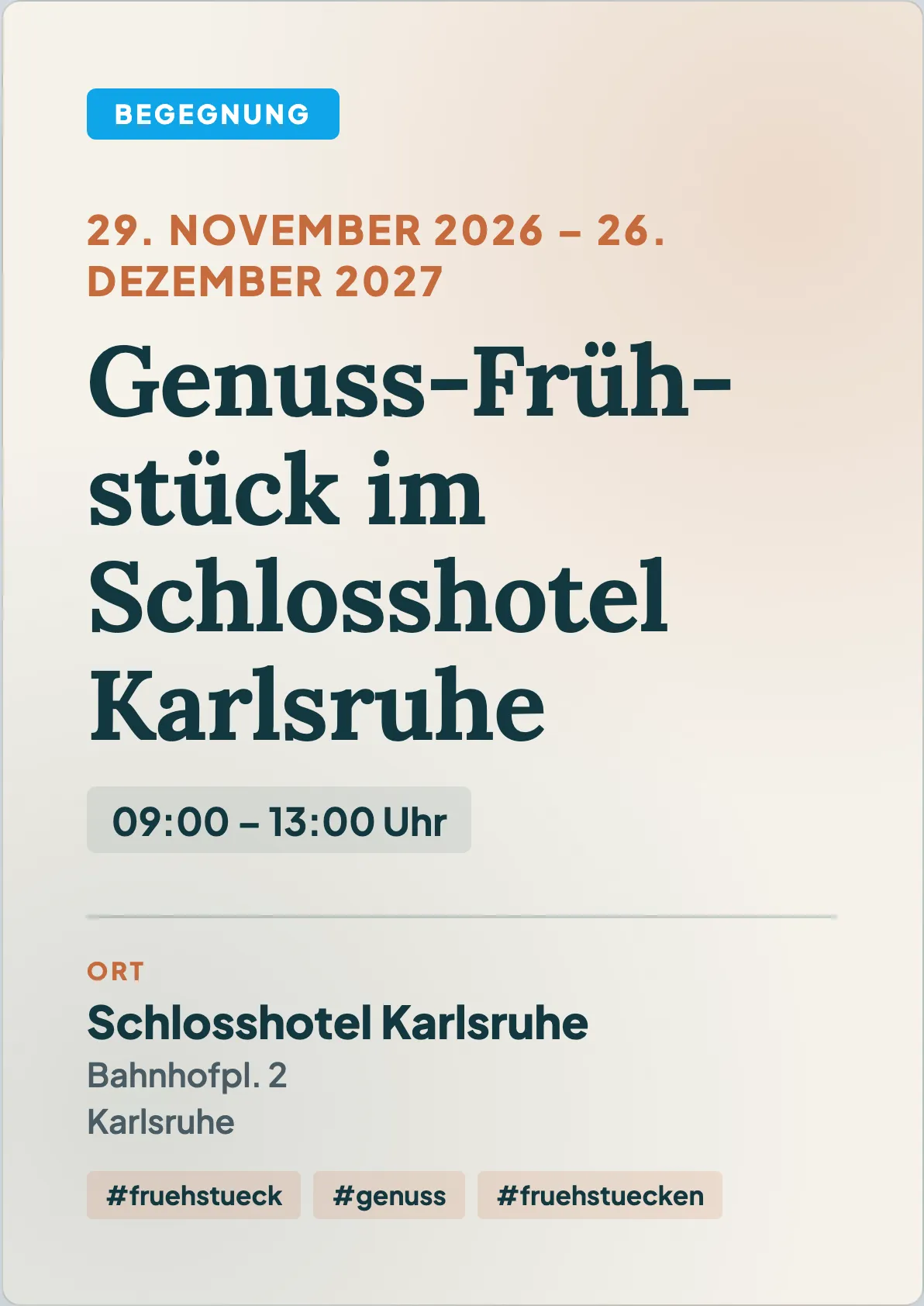 Veranstaltungsflyer