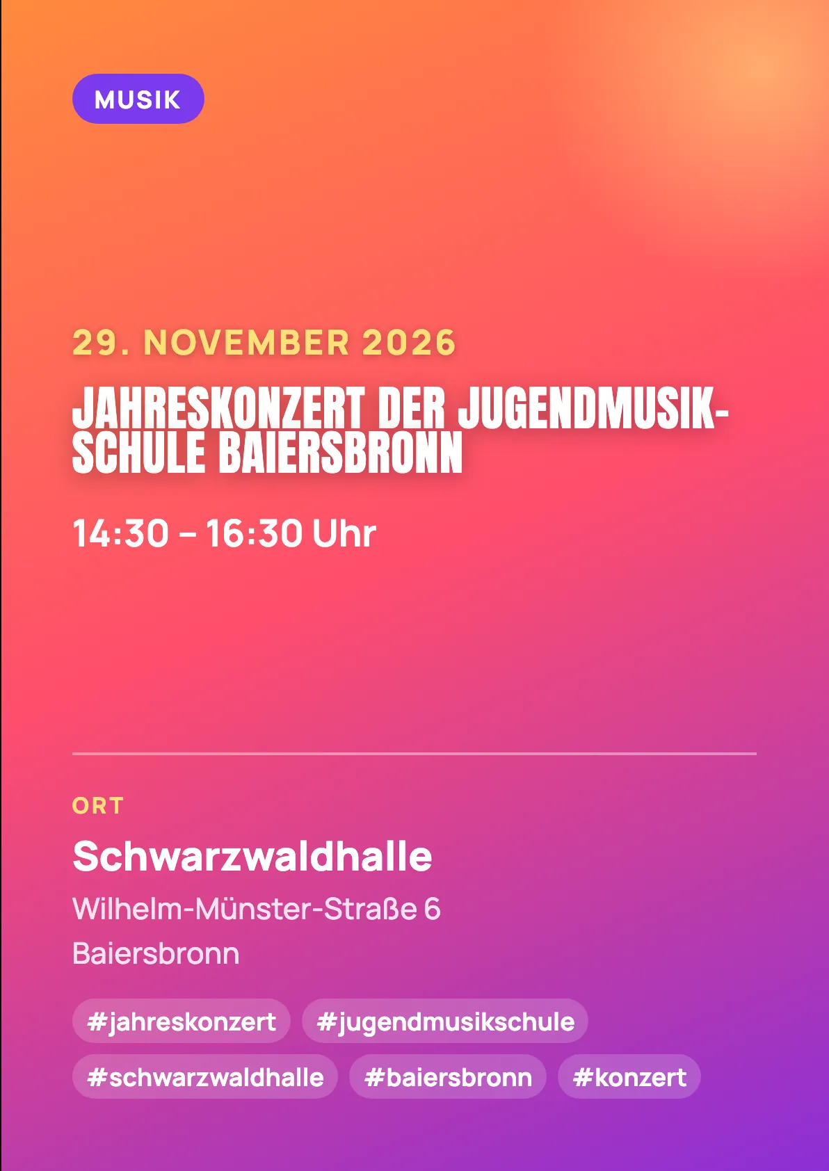 Veranstaltungsflyer