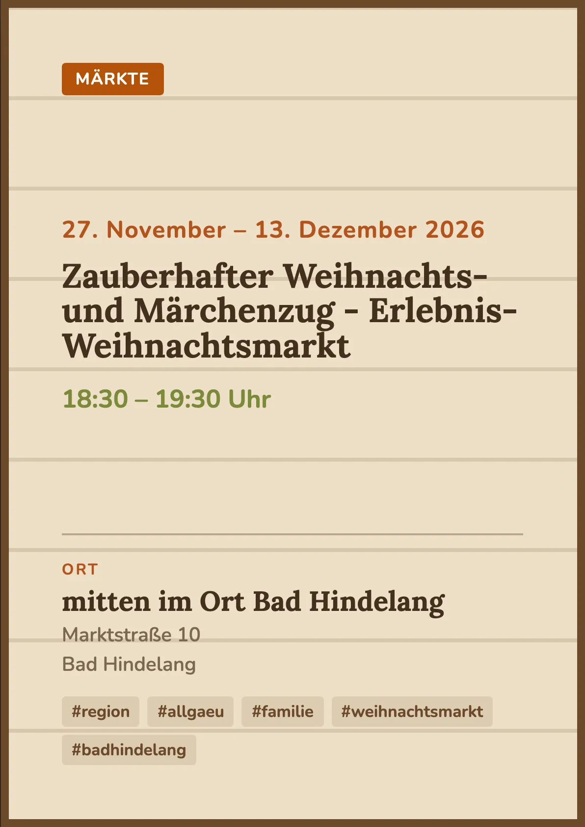 Veranstaltungsflyer