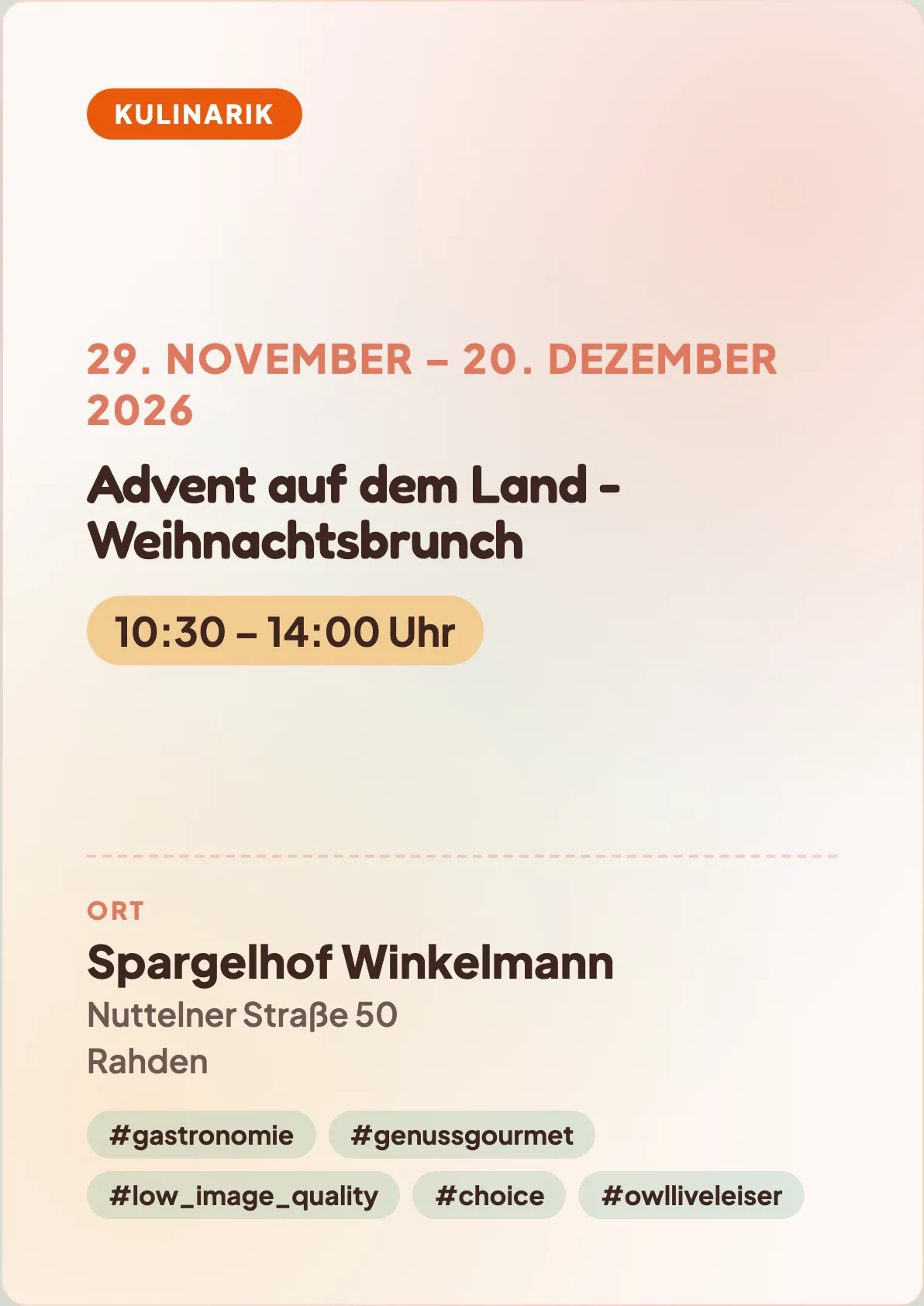 Veranstaltungsflyer