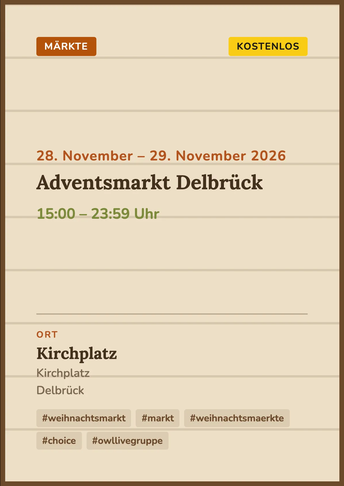 Veranstaltungsflyer
