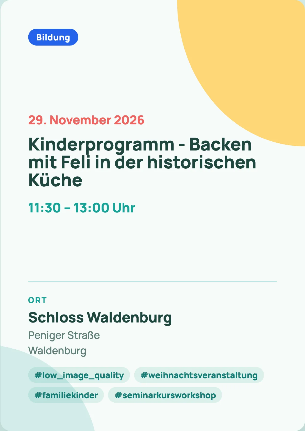 Veranstaltungsflyer