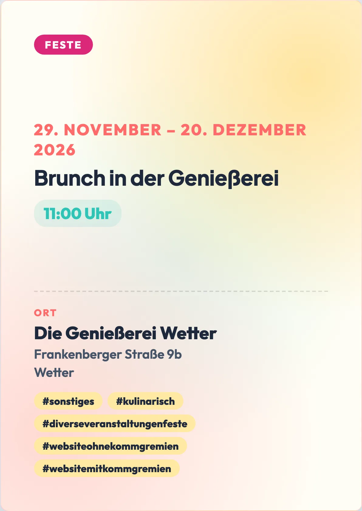 Veranstaltungsflyer