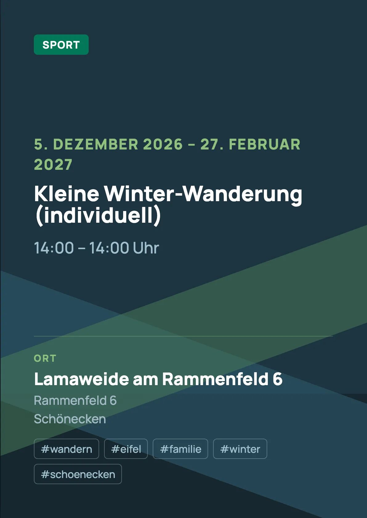 Veranstaltungsflyer