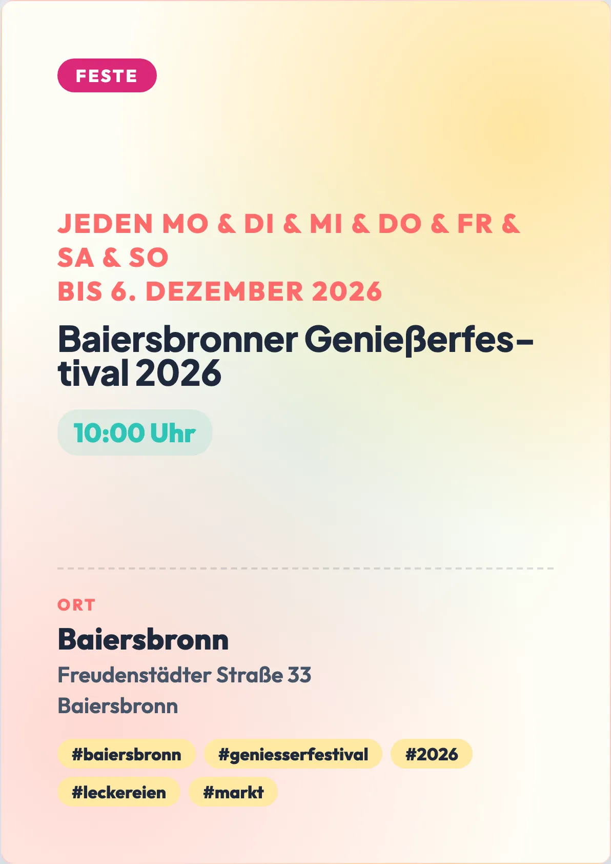 Veranstaltungsflyer