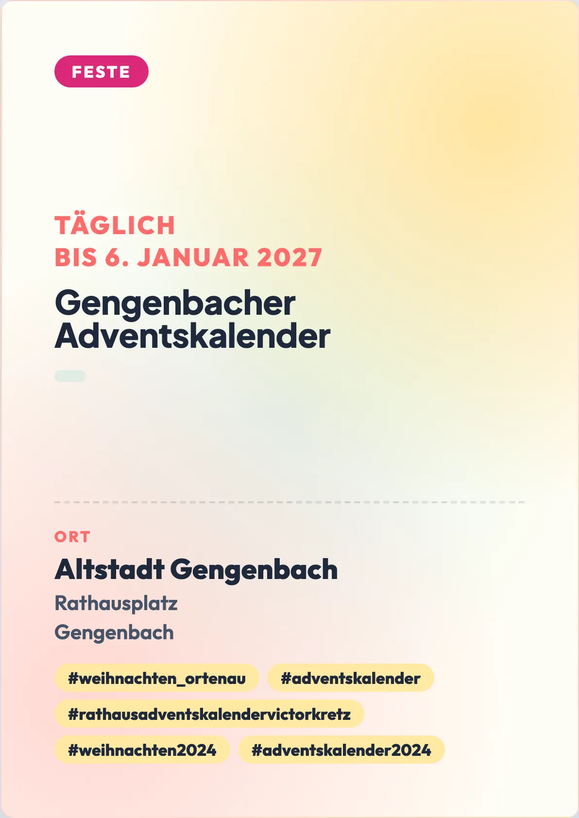 Veranstaltungsflyer