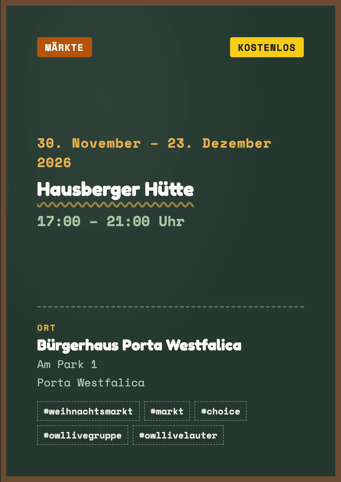 Veranstaltungsflyer