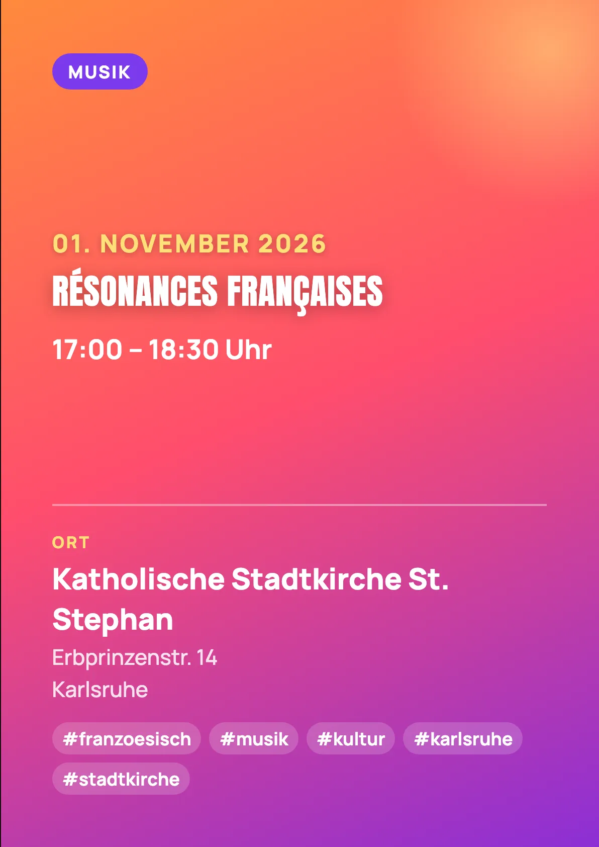 Veranstaltungsflyer