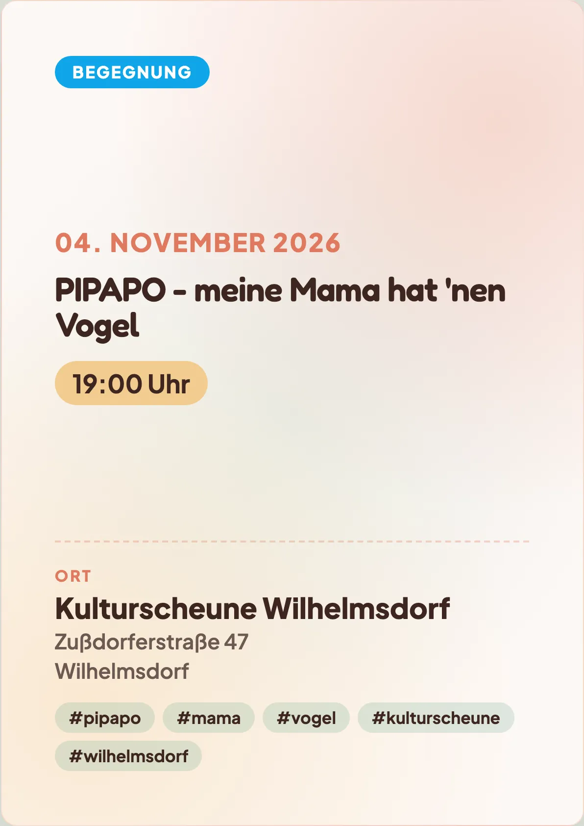 Veranstaltungsflyer