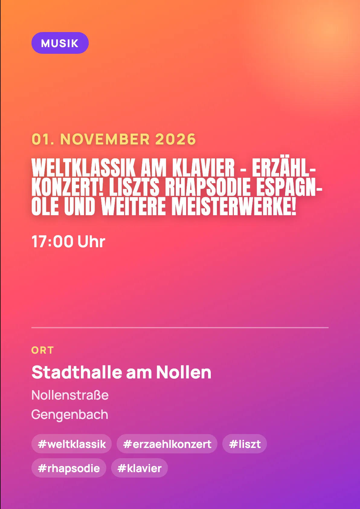 Veranstaltungsflyer