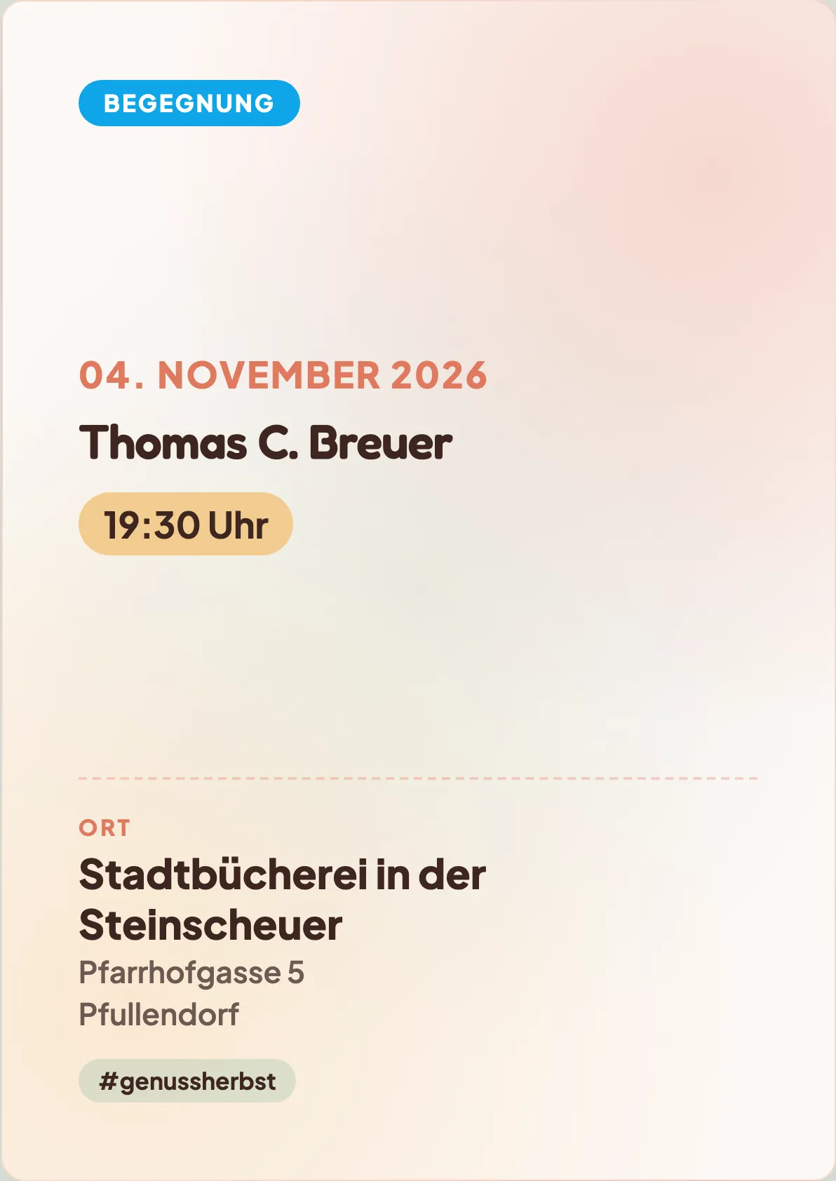 Veranstaltungsflyer