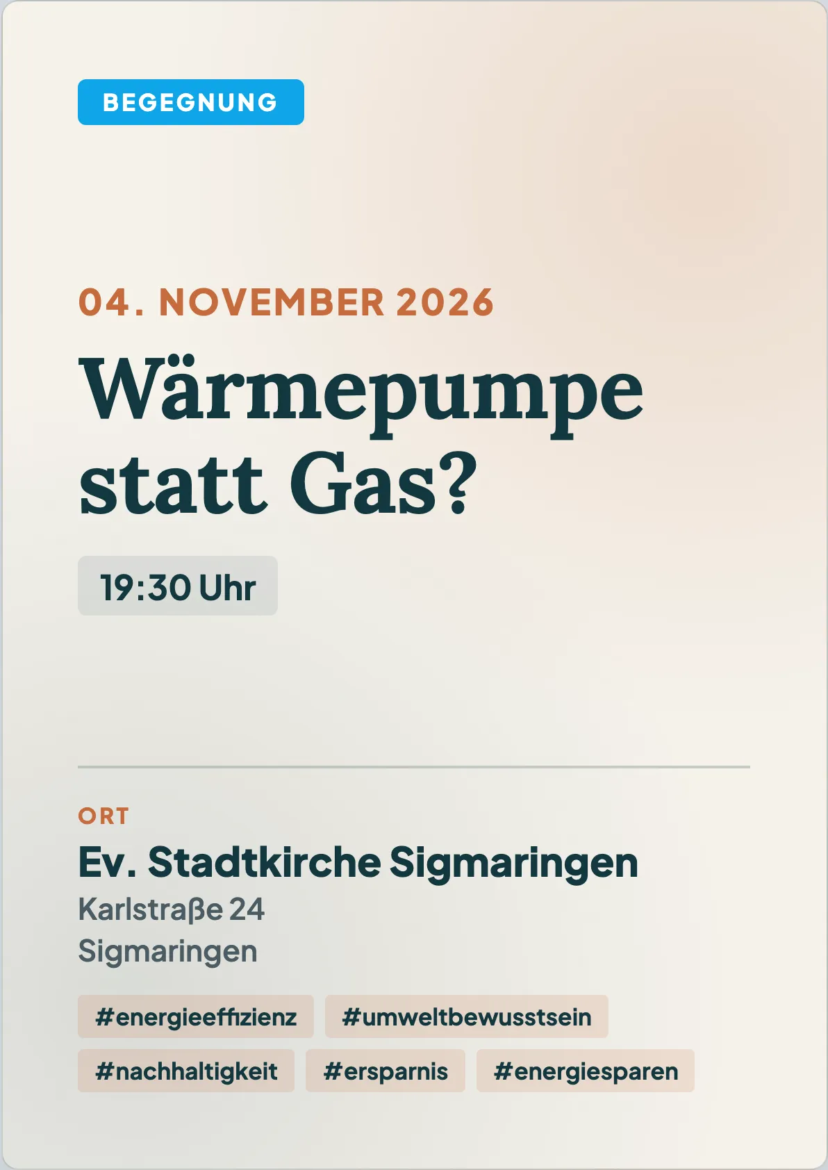 Veranstaltungsflyer