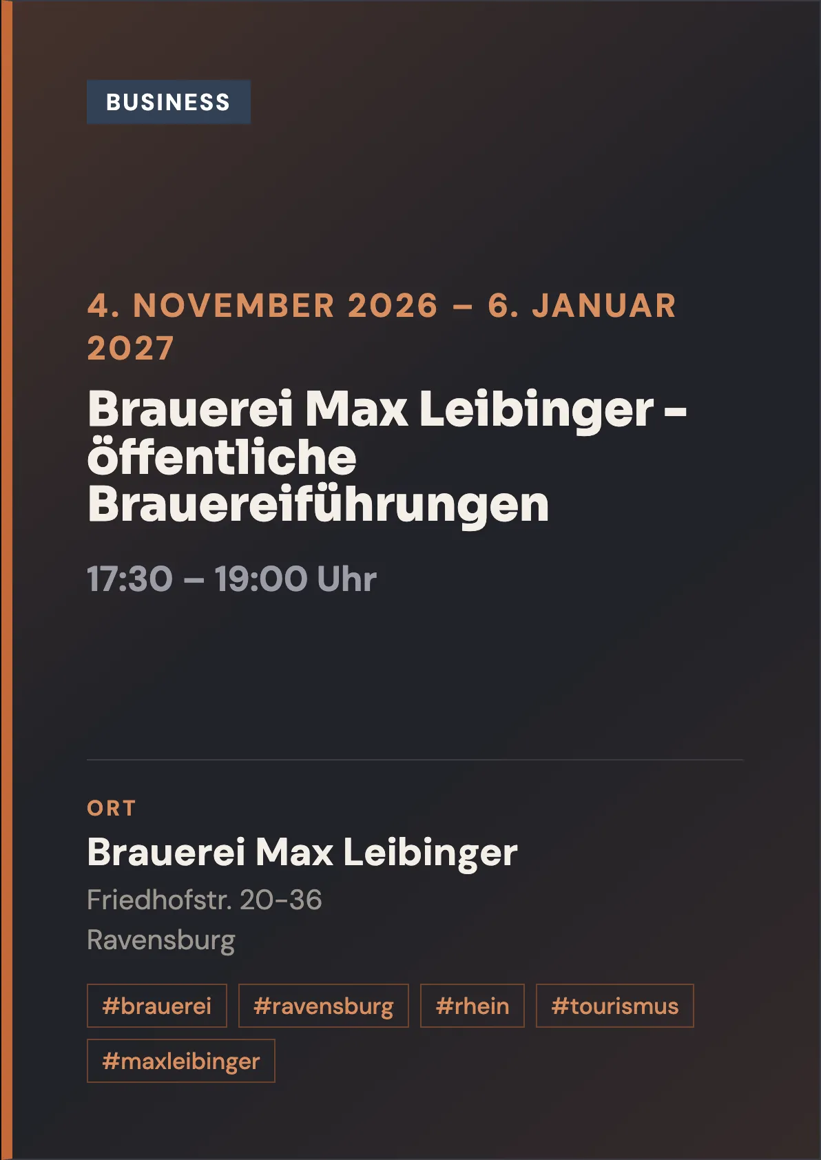 Veranstaltungsflyer