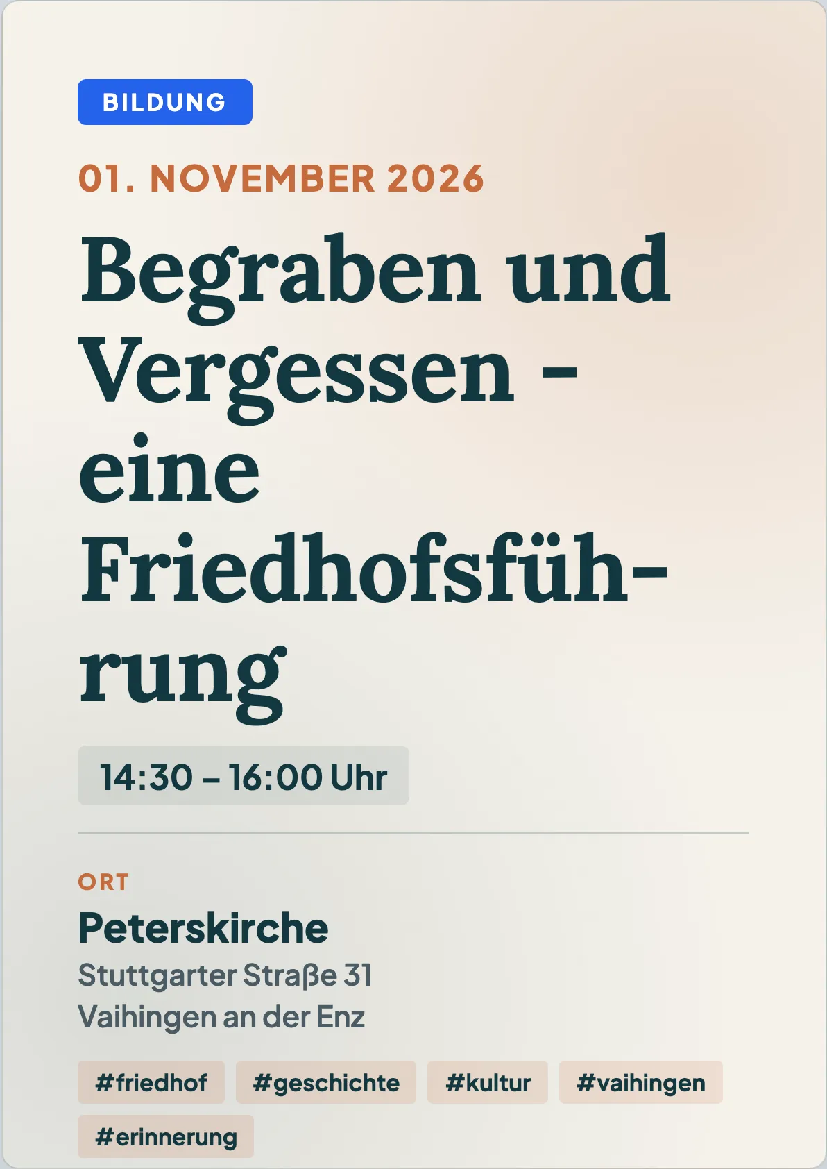 Veranstaltungsflyer