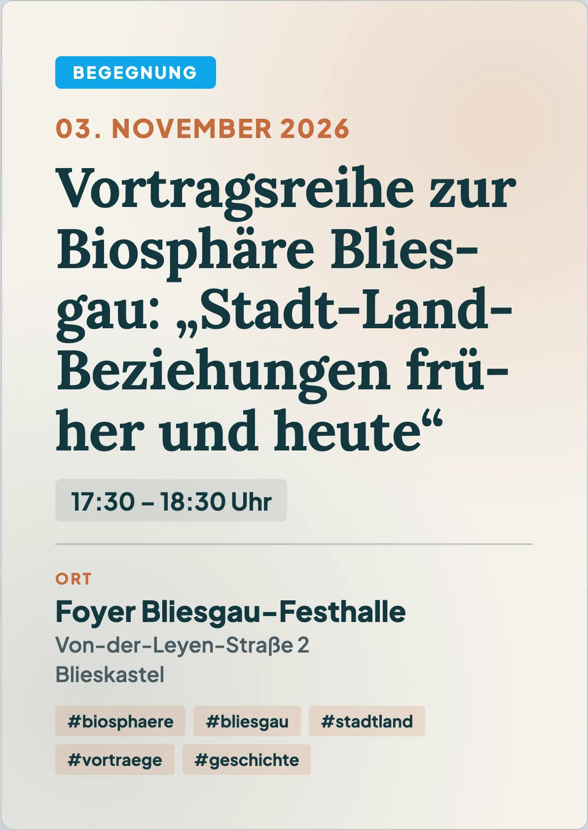 Veranstaltungsflyer