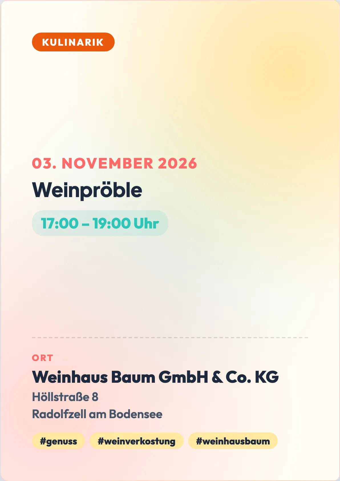 Veranstaltungsflyer
