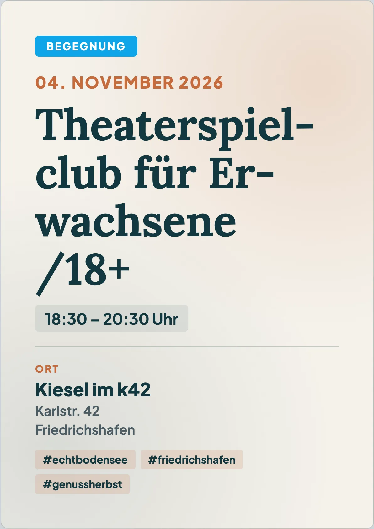 Veranstaltungsflyer