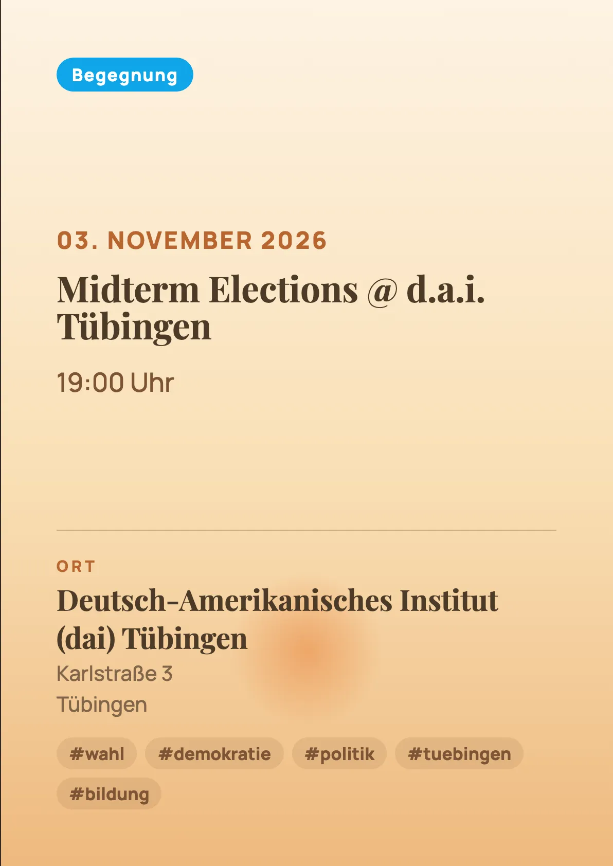 Veranstaltungsflyer