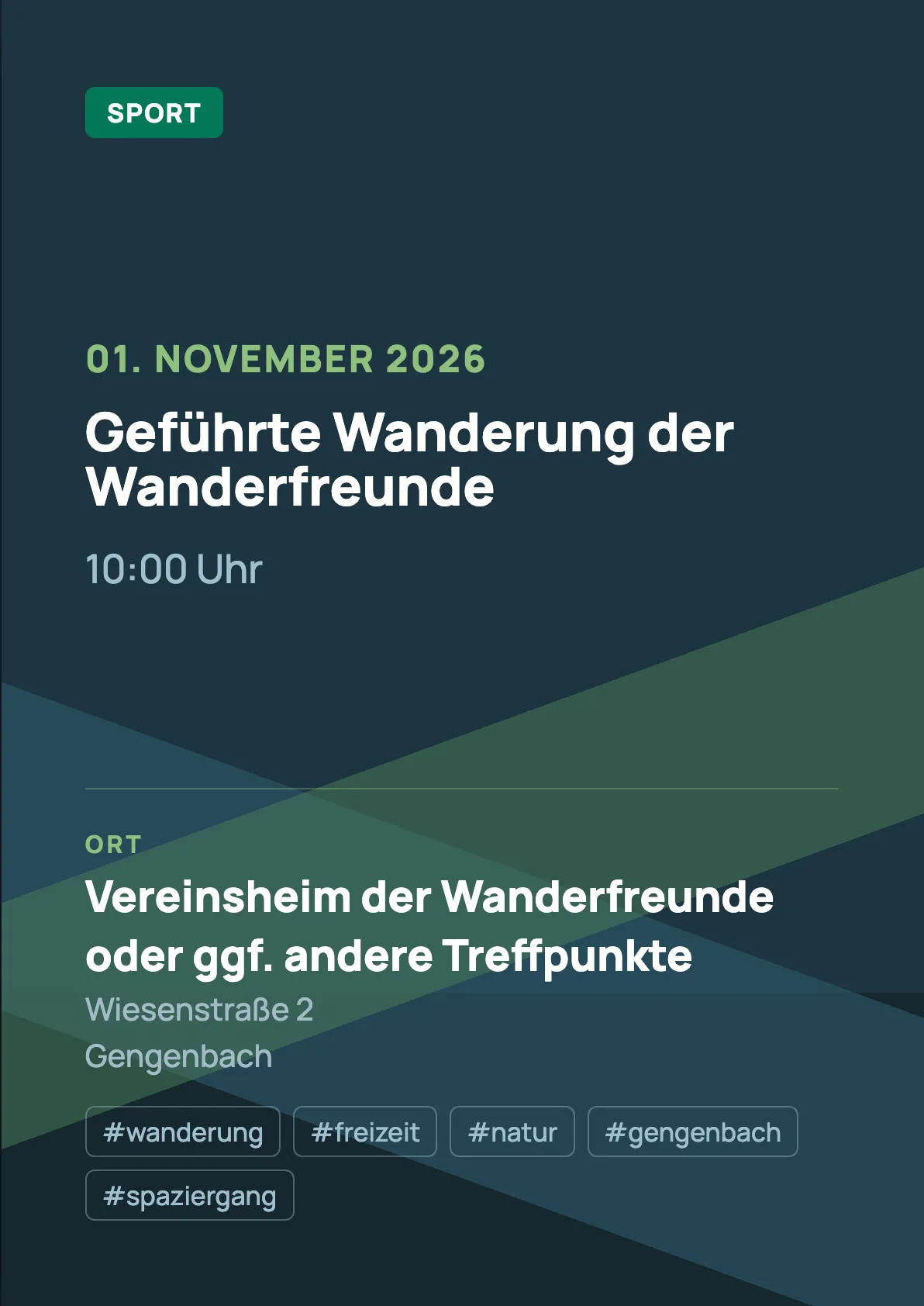 Veranstaltungsflyer