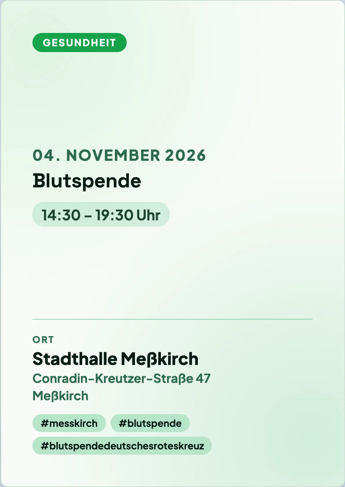 Veranstaltungsflyer