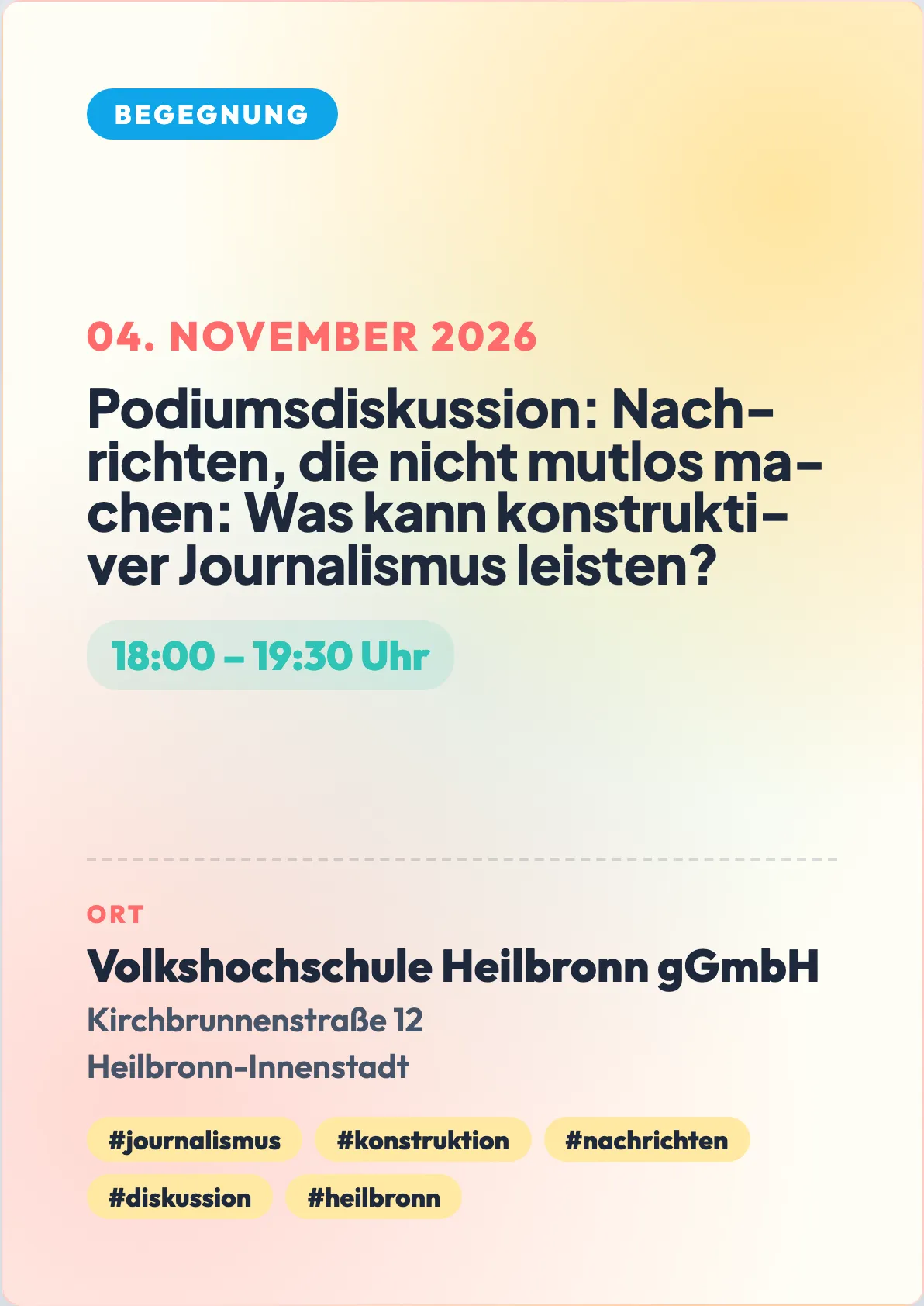 Veranstaltungsflyer