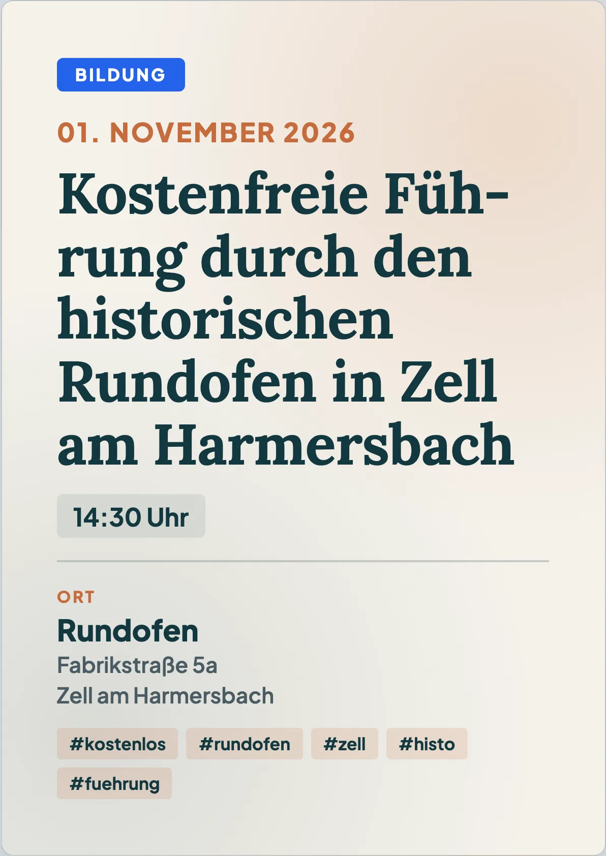 Veranstaltungsflyer
