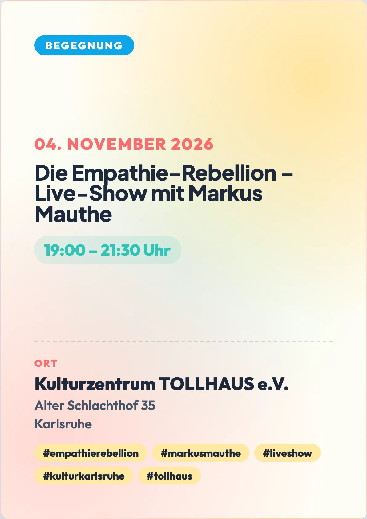 Veranstaltungsflyer